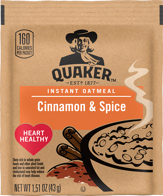 Quaker® Instant Oatmeal Cinnamon Spice 1.51oz. PepsiCo School